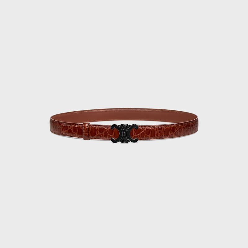 Wendbarer Riemen 25 mm AUS TAURILLONLEDER UND KALBSLEDER MIT KROKO-PR&Auml;GUNG -  -  - 1 | CELINE
