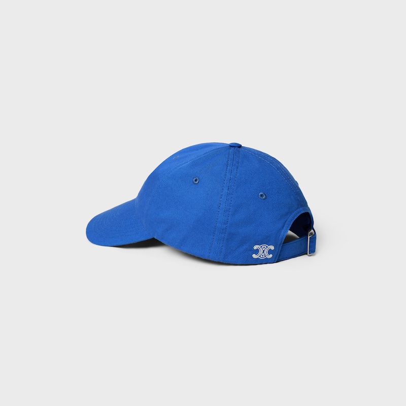 richelieu cap IN light cotton twill - BLU ELETTRICO -  - 1 | CELINE