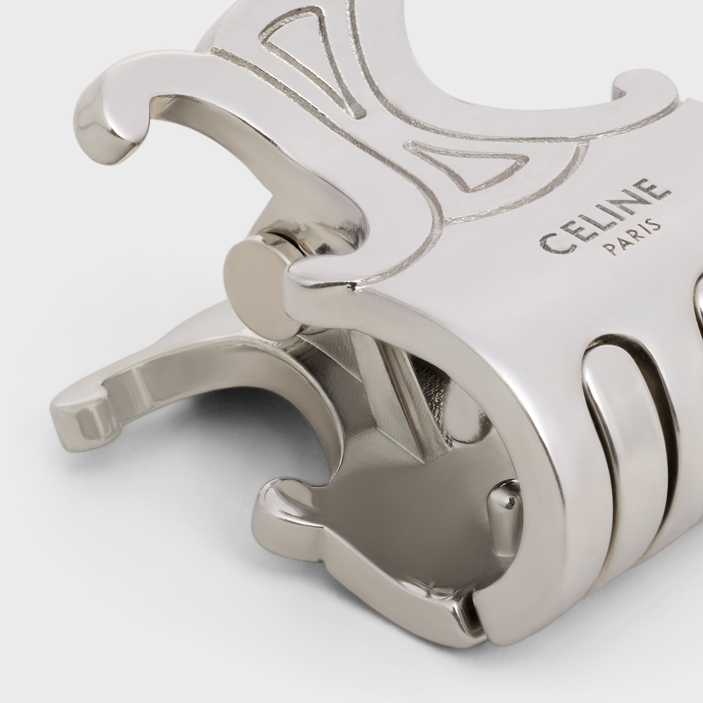 ミニ ヘアクロー 2つセット / ロジウムフィニッシュ ブラス＆スチール ミニ ヘアクロー 2つセット / ロジウムフィニッシュ ブラス