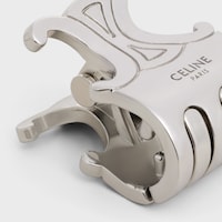 Celine Set of 3 Mini Hair Claws in Brass with Rhodium Finish and Steel - SILVER - GIFT FINDER - 2 | CELINE