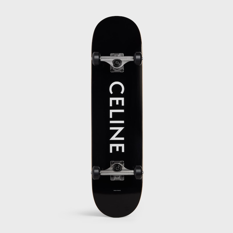SKATEBOARD CELINE LOGO PRINT - BLACK -  - 1 | CELINE