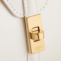 MINI 16 in satinated calfskin - WHITE COTTON - 16 - 1 | CELINE