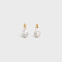 レ・ペルル CELINE バロック ピアス / ゴールドフィニッシュ ブラス＆養殖パール - ゴールド / アイボリー - LES PERLES CELINE - 1 | CELINE
