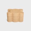 TRIOMPHE OTTOMAN IN WICKER - NATURAL - HOME - 1 | CELINE