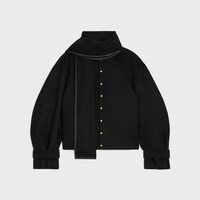 スカーフジャケット / ウールクロス - ブラック -  - 1 | CELINE