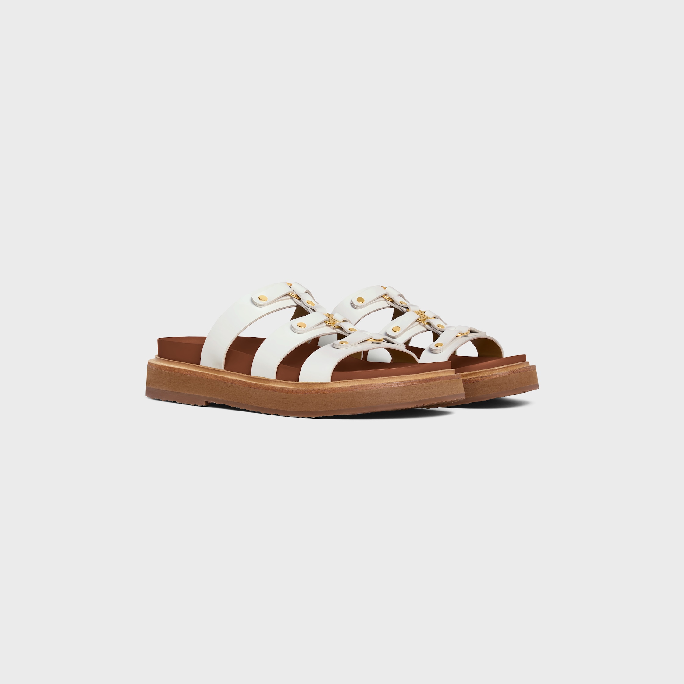 *ふわもこ贅沢サンダル*【CELINE】TIPPIスライド CELINE - TIPPI SLIDE IN CALFSKIN - JADE | CELINE
