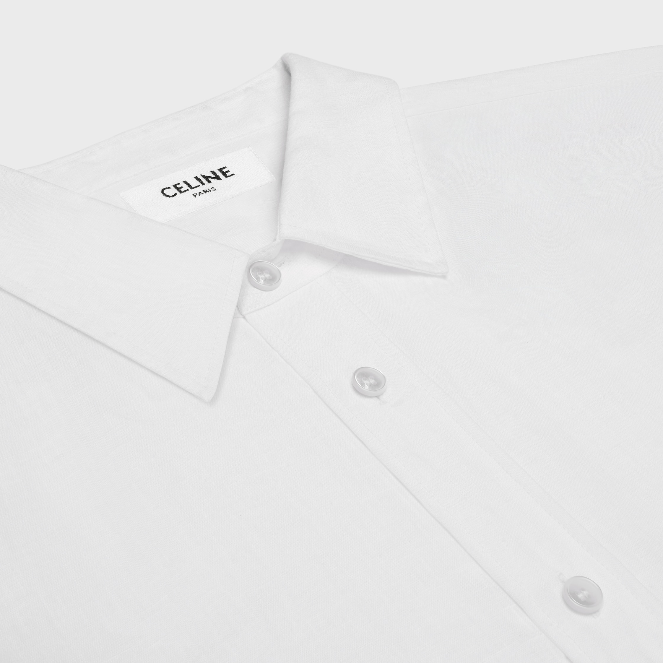 ルーズ シャツ / リネン - ホワイト | CELINE ルーズ シャツ / リネン - ホワイト | CELINE