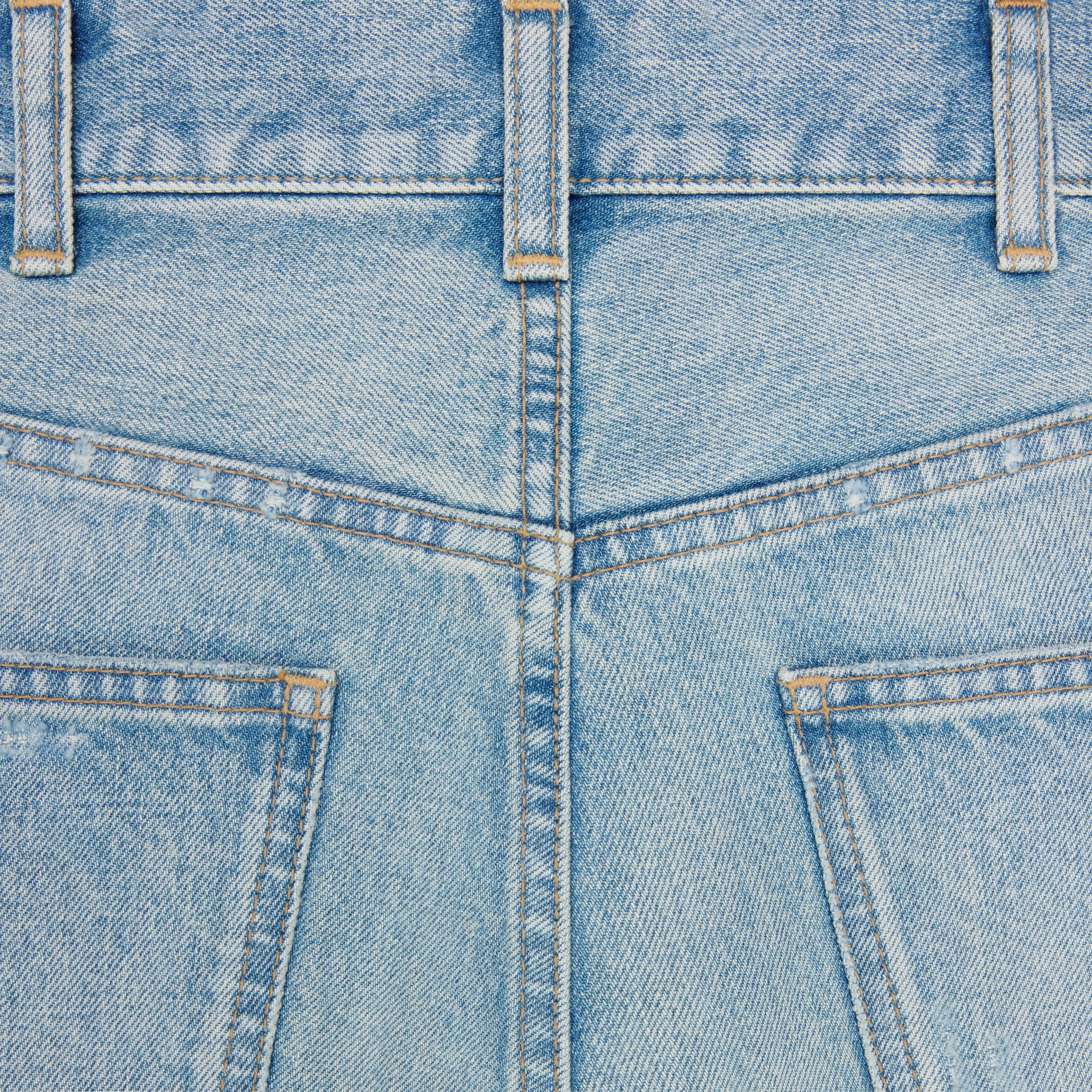 dylan flared jeans in sweet honey wash denim - SWEET HONEY