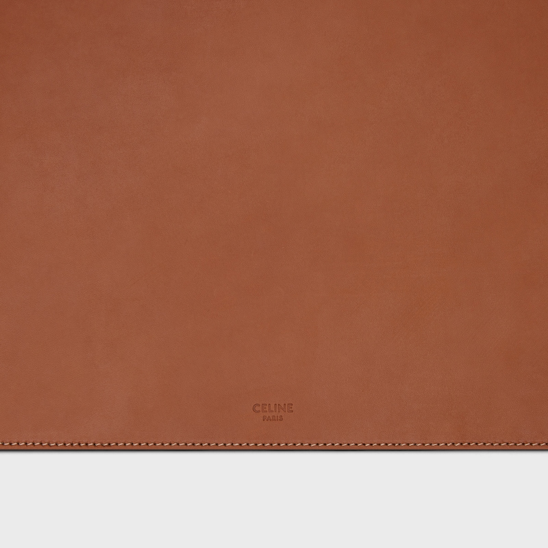 Desk Pad in Natural Calfskin - TAN - CELINE MAISON - 1 | CELINE