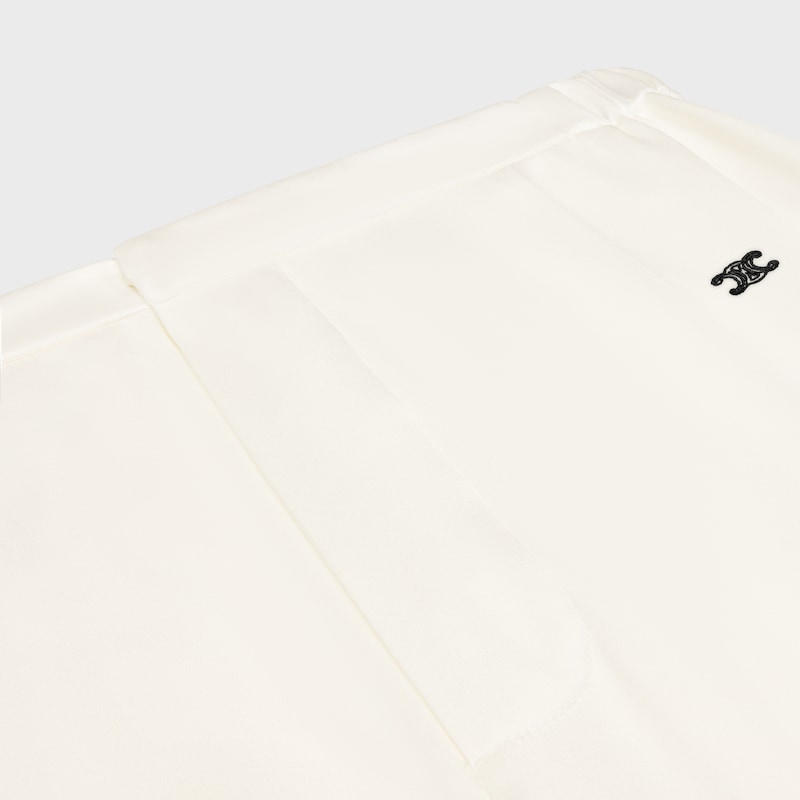 pyjama trousers IN silk satin - IVOIRE -  - 1 | CELINE