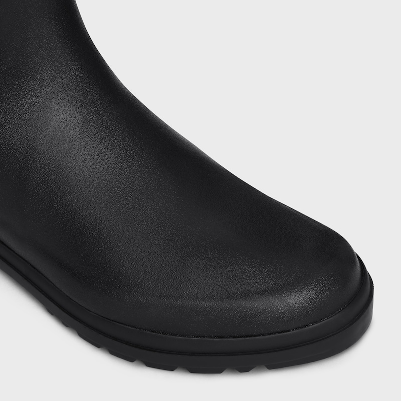 HIGH CELINE RAIN BOOTS in Natural Rubber - BLACK -  - 1 | CELINE