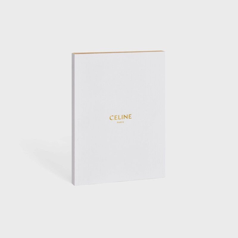 medium notebook in paper - WHITE - SMALL GIFTS - 1 | CELINE
