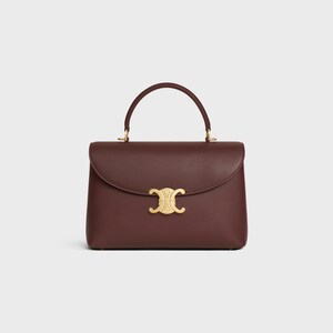 MEDIUM NINO BAG IN SUPPLE GRAINED CALFSKIN - CHESTNUT - NINO - 1 | CELINE
