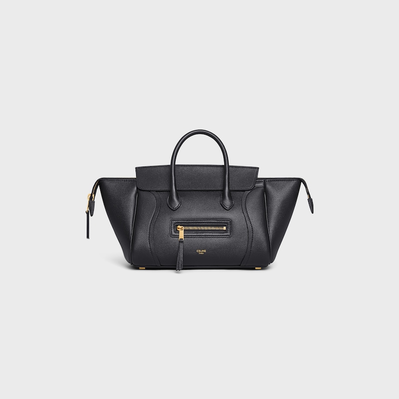 LUGGAGE petit modèle En veau grainé - Noir - SACS À L'ÉPAULE - 1 | CELINE