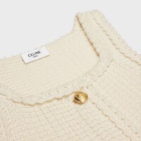 mini apron dress in cotton - OFF WHITE -  - 1 | CELINE
