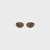 Triomphe Metal 01 Sunglasses in Metal - ROSE GOLD / BROWN -  - 1 | CELINE