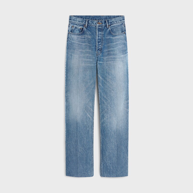 boyfriend jeans 001 IN cotton denim - VIVIENNE GLASS -  - 1 | CELINE