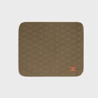 SMALL DOG BLANKET IN QUILTED GABARDINE TEXTILE AND WOOL - KHAKI - DOG ACCESSORIES - 1 | CELINE