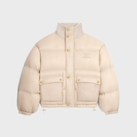 CELINE ベージュ ウールショートジャケット 大人気【CELINE】ダブル千鳥格子ウール チェルシージャケット