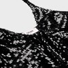 embroidered gathered tank top in tulle - NOIR BRILLANT -  - 3 | CELINE
