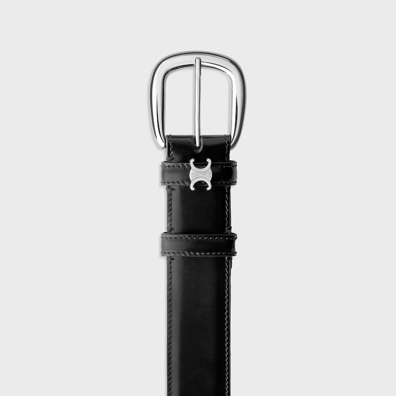 CINTUR&Oacute;N VIVIENNE 30&nbsp;MM DE PIEL TAURILLON - NEGRO -  - 1 | CELINE