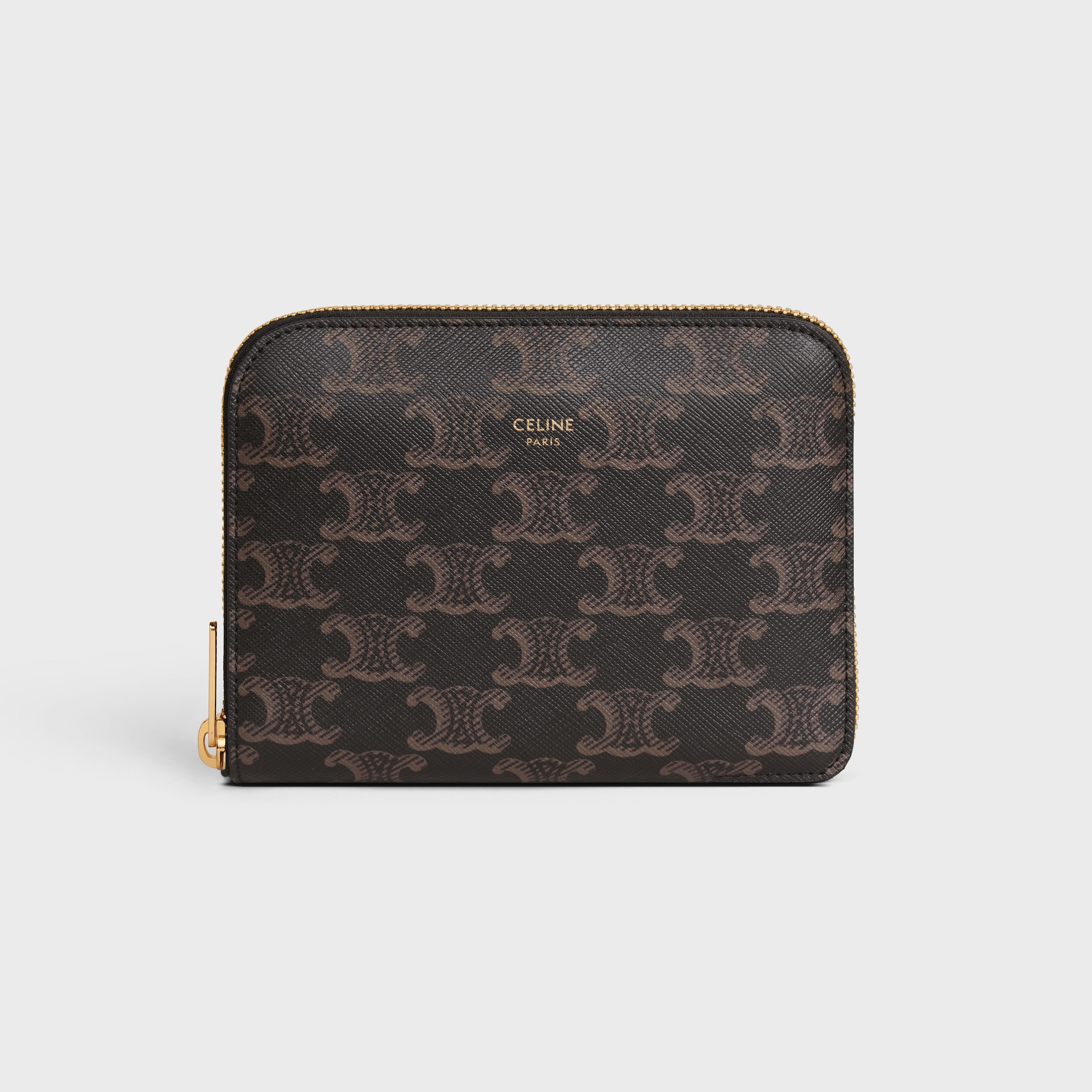 Set Playing Cards in Triomphe Canvas - BLACK / TAN | CELINE