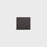 Bi-fold Wallet IN Triomphe Canvas - Black - TRIOMPHE CANVAS - 2 | CELINE