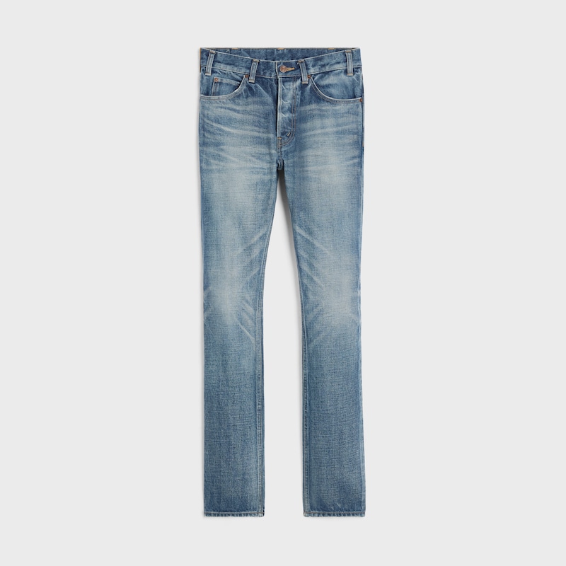 Lou jeans in cotton denim - VINTAGE UNION WASH -  - 1 | CELINE