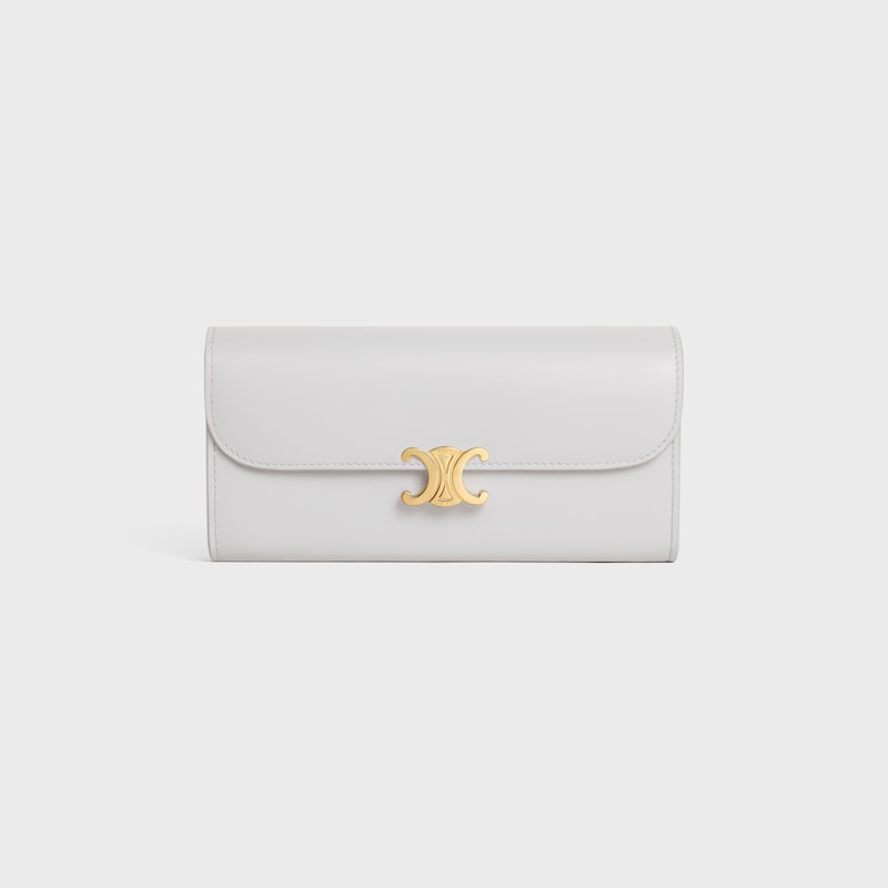 Grand Portefeuille Triomphe LÉZARD - Cloudy Grey - PORTEFEUILLES - 1 | CELINE