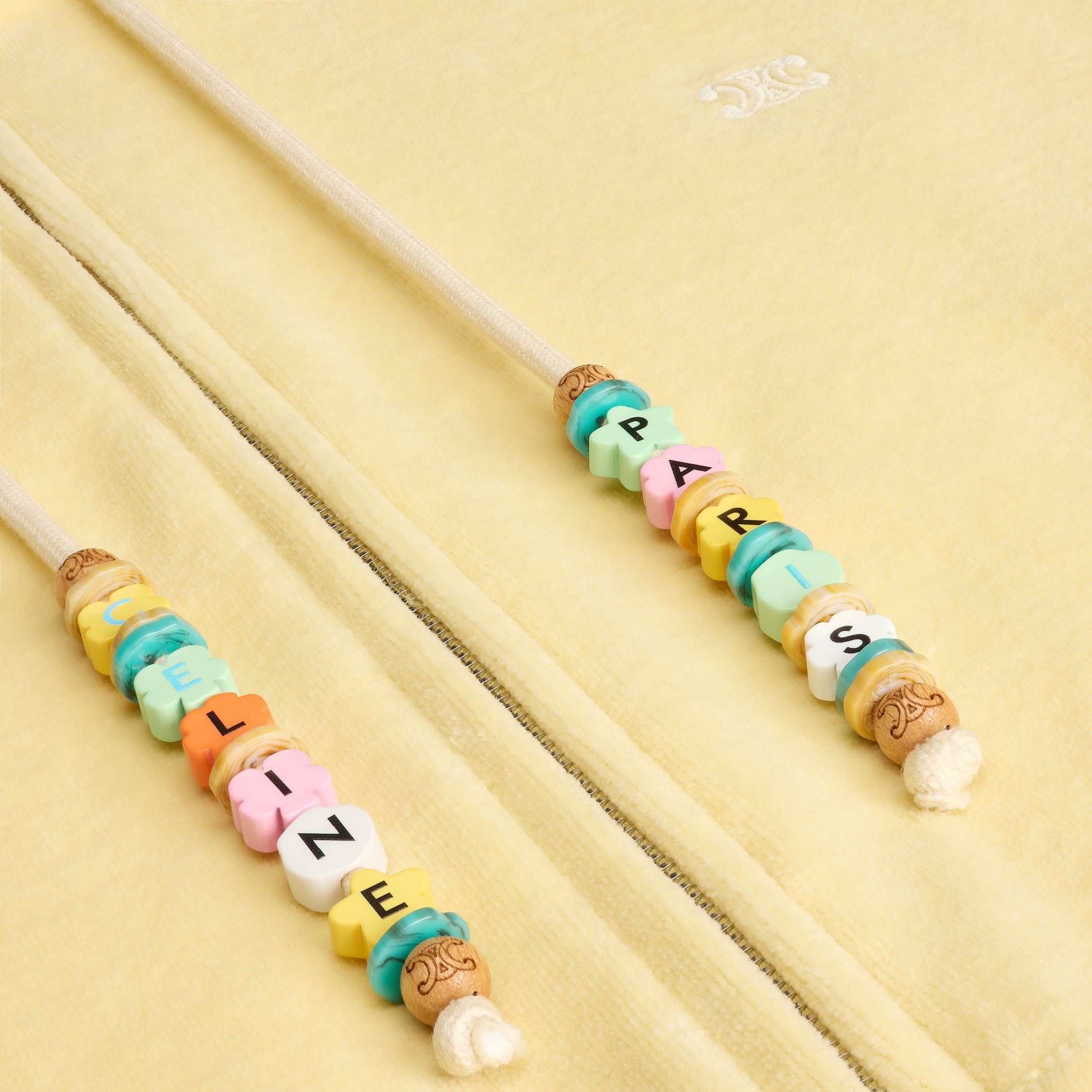 ルーズ ジップアップ フーディー / ベルベットコットン - ペール