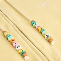 SUDADERA HOLGADA CON CAPUCHA Y CREMALLERA DE TERCIOPELO DE ALGODÓN - AMARILLO PÁLIDO / BLANCO CRUDO -  - 1 | CELINE
