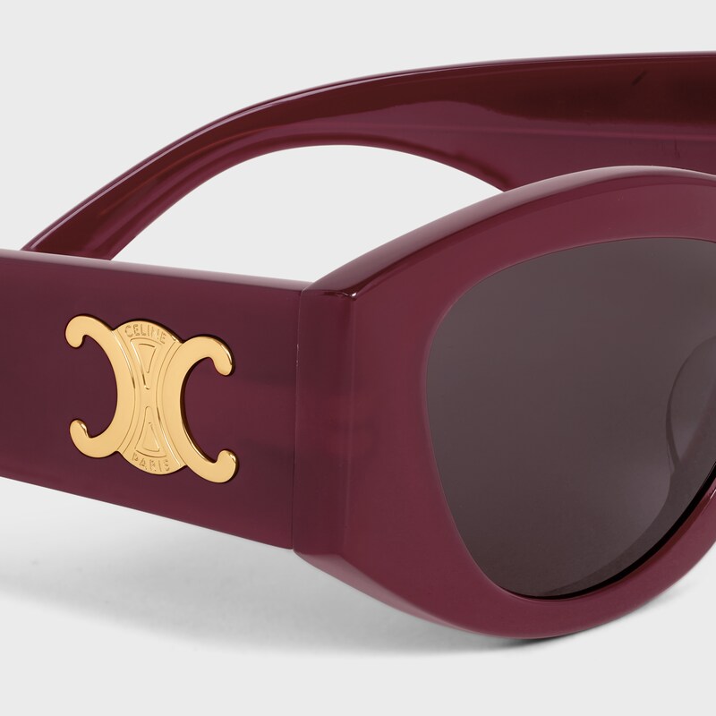 TRIOMPHE 15 sunglasses in Acetate - MILKY BURGUNDY -  - 1 | CELINE