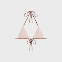 triomphe triangle top IN monogram matte jersey - ROSE WATER/PLUM -  - 2 | CELINE