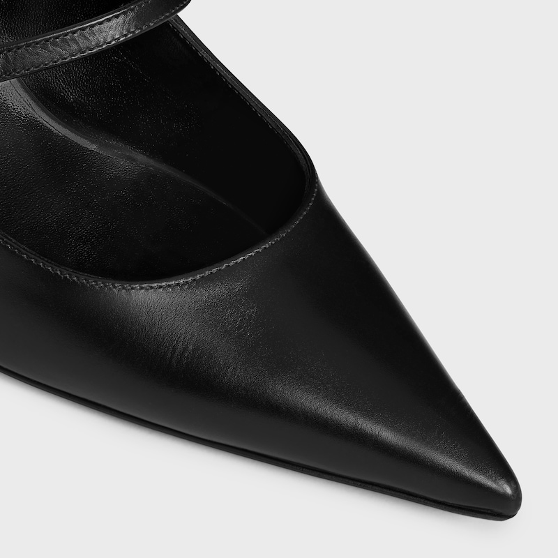 CELINE JUDY ESCARPIN à bride  EN CUIR DE VEAU - Noir -  - 1 | CELINE