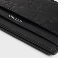 ミディアム カードホルダー / トリオンフ エンボス加工カーフスキン - ブラック - 新作 - 1 | CELINE
