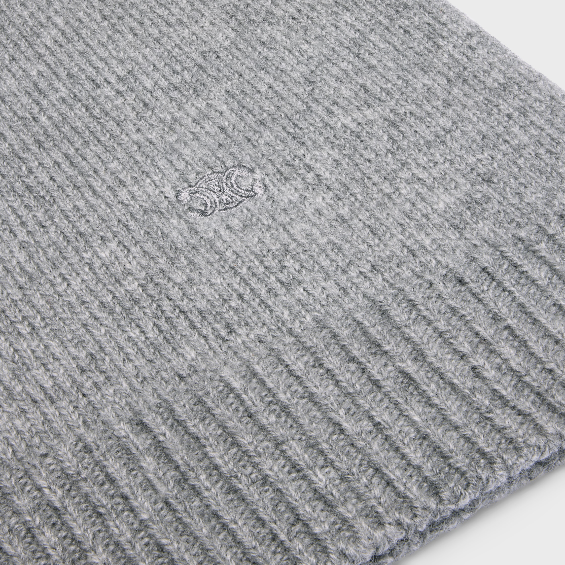 turtleneck sweater IN SEAMLESS CASHMERE - MEDIUM GREY | CELINE