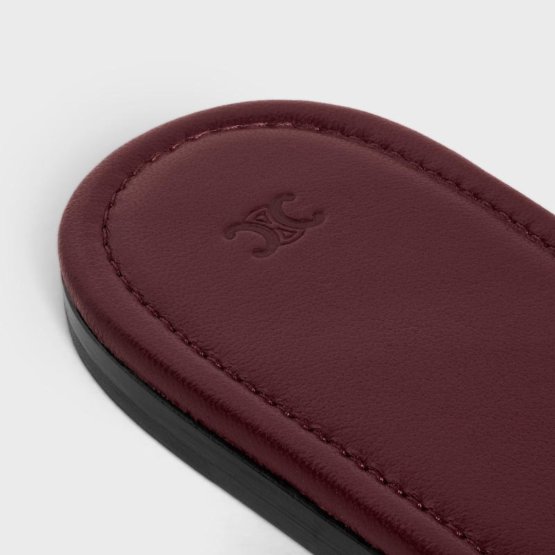 COAST - EASY MULE IN LAMBSKIN - BURGUNDY -  - 1 | CELINE