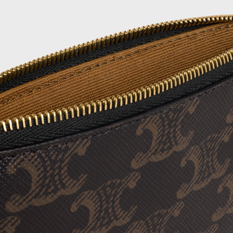 COIN PURSE IN Triomphe Canvas - BLACK - COIN AND CARD HOLDERS - 1 | CELINE