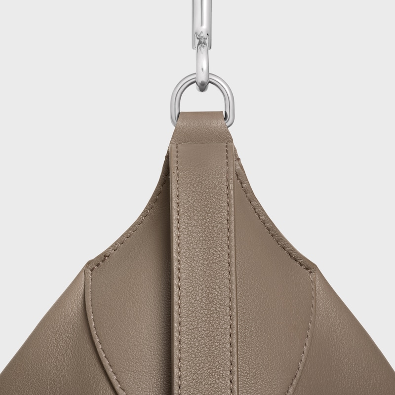 Large Romy IN SUPPLE GRAINED CALFSKIN - SOURIS - CROSS-BODY BAGS - 1 | CELINE