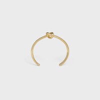 Knot extra-thin bracelet in brass with gold finish - Gold -  - 1 | CELINE