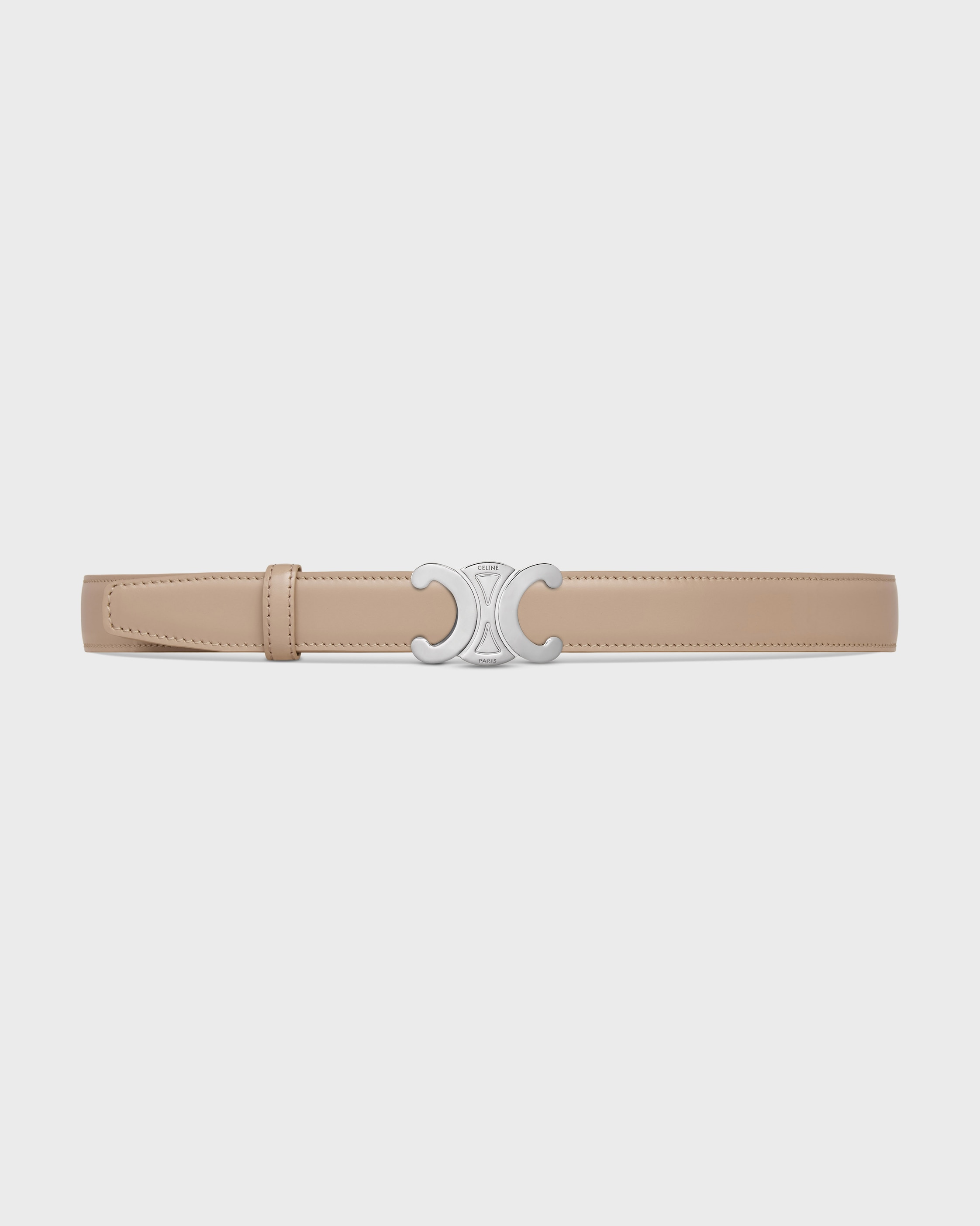 Celine Cream Leather Belt with Silver Buckle Leather belt Celine Ecru size 70 cm in Leather - 37946967 main image 3