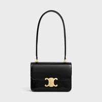 TEEN GARANCE bag in PATENT CALFSKIN - BLACK - TRIOMPHE COLLECTION - 1 | CELINE