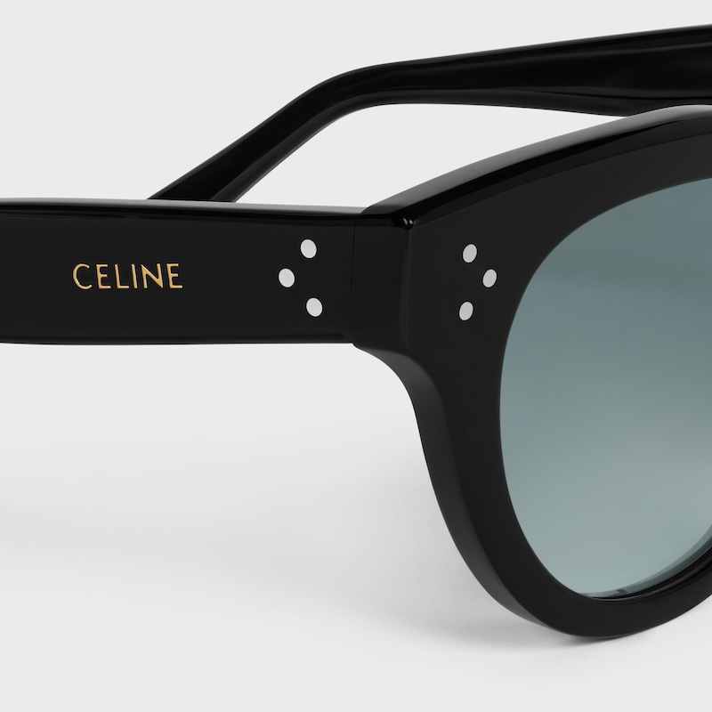 Round S332 sunglasses in Acetate - BLACK -  - 1 | CELINE