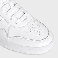 CELINE TRAINER LOW LACE-UP SNEAKER in CALFSKIN - OPTIC WHITE -  - 1 | CELINE