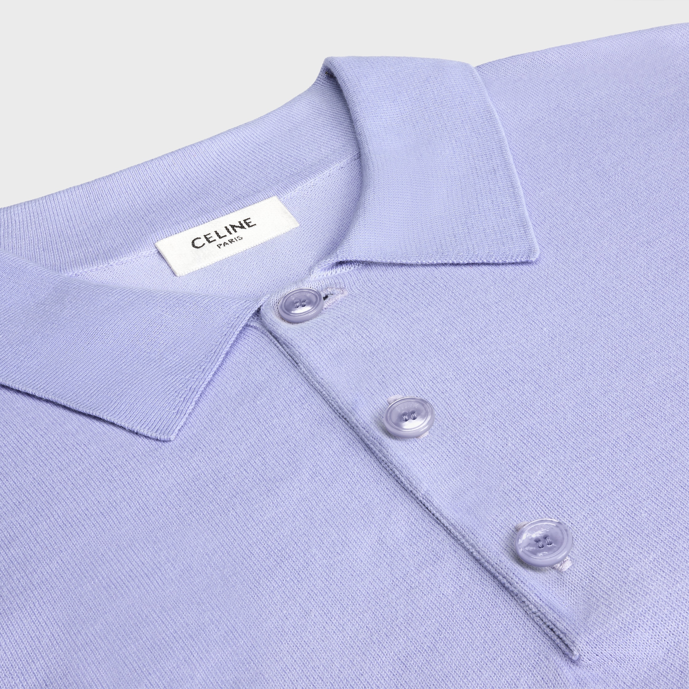 ポロセーター / ファインコットン - ライトパープル | CELINE