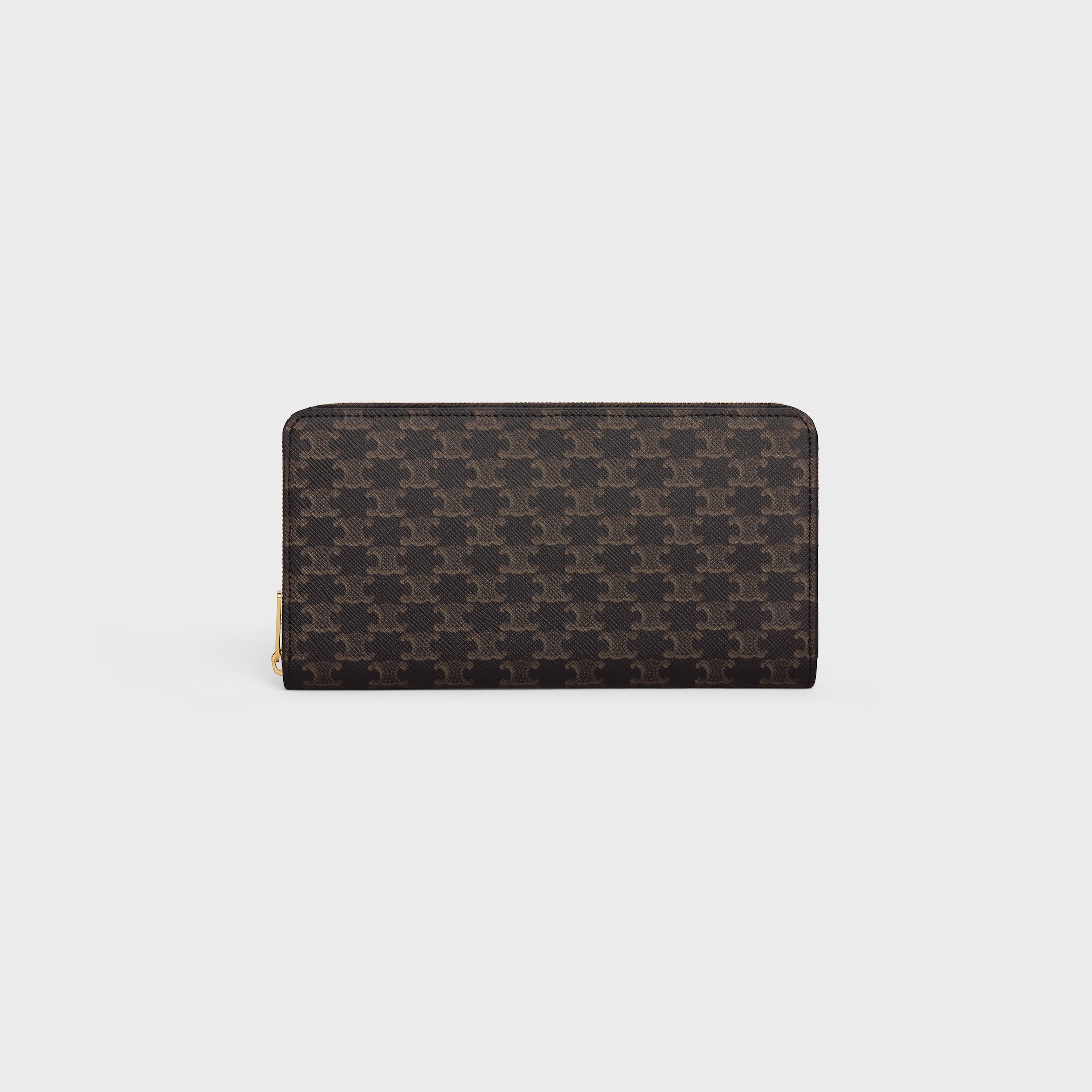 国内買付【CELINE】ラージ ジップウォレット セリーヌラージフラップウォレット ピンク レディース カーフ 長