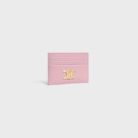 CARD HOLDER TRIOMPHE IN Shiny calfskin - DIRTY PINK - NEW - 2 | CELINE