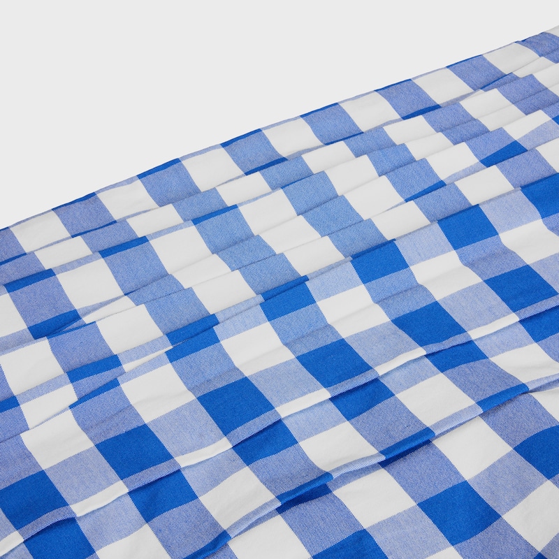 top IN checked cotton - BLEU/BLANC -  - 1 | CELINE
