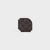 Pocket Mirror in Triomphe Canvas Case - BLACK / TAN - BEAUTY ACCESSORIES - 3 | CELINE