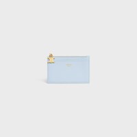 ジップ付きカードホルダー トリオンフ チャーム / グレインドカーフスキン - グラシエ - コインケース&カードホルダー - 1 | CELINE